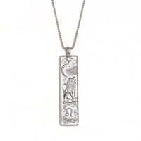 VAIGE Gold & Silver Zodiac Bar Necklace Stainless Steel Aries, Taurus, Gemini, Cancer, Leo, Virgo, Libra, Scorpio, Sagittarius, Capricorn, Aquarius, and Pisces