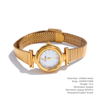 VAIGE   Stainless Steel Waterproof 18K Gold PVD Watch